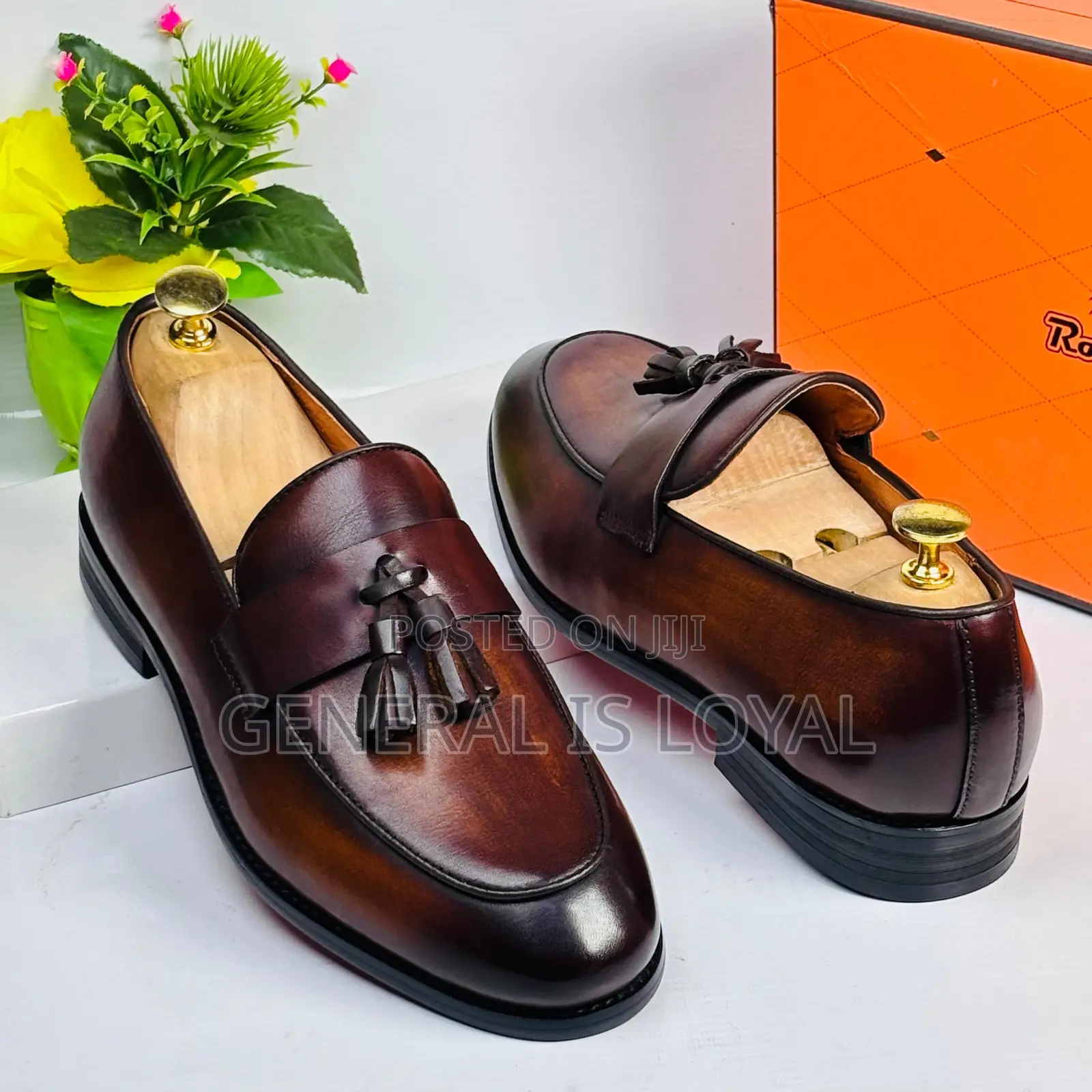 Robby Rosata Brown Ring My Leather Men’S Loafer Shoe