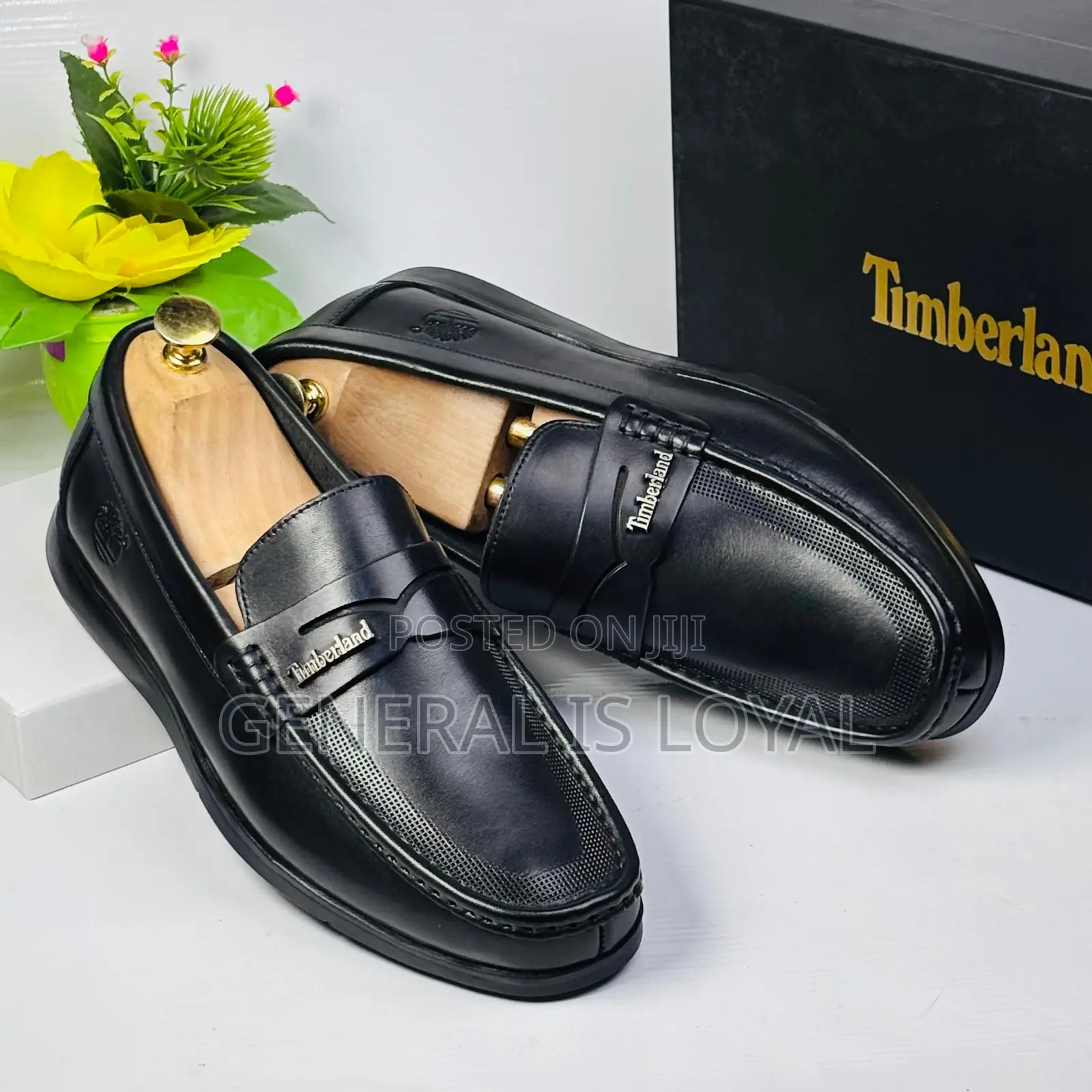 Timberland Black Soft Leather Men’S Loafers