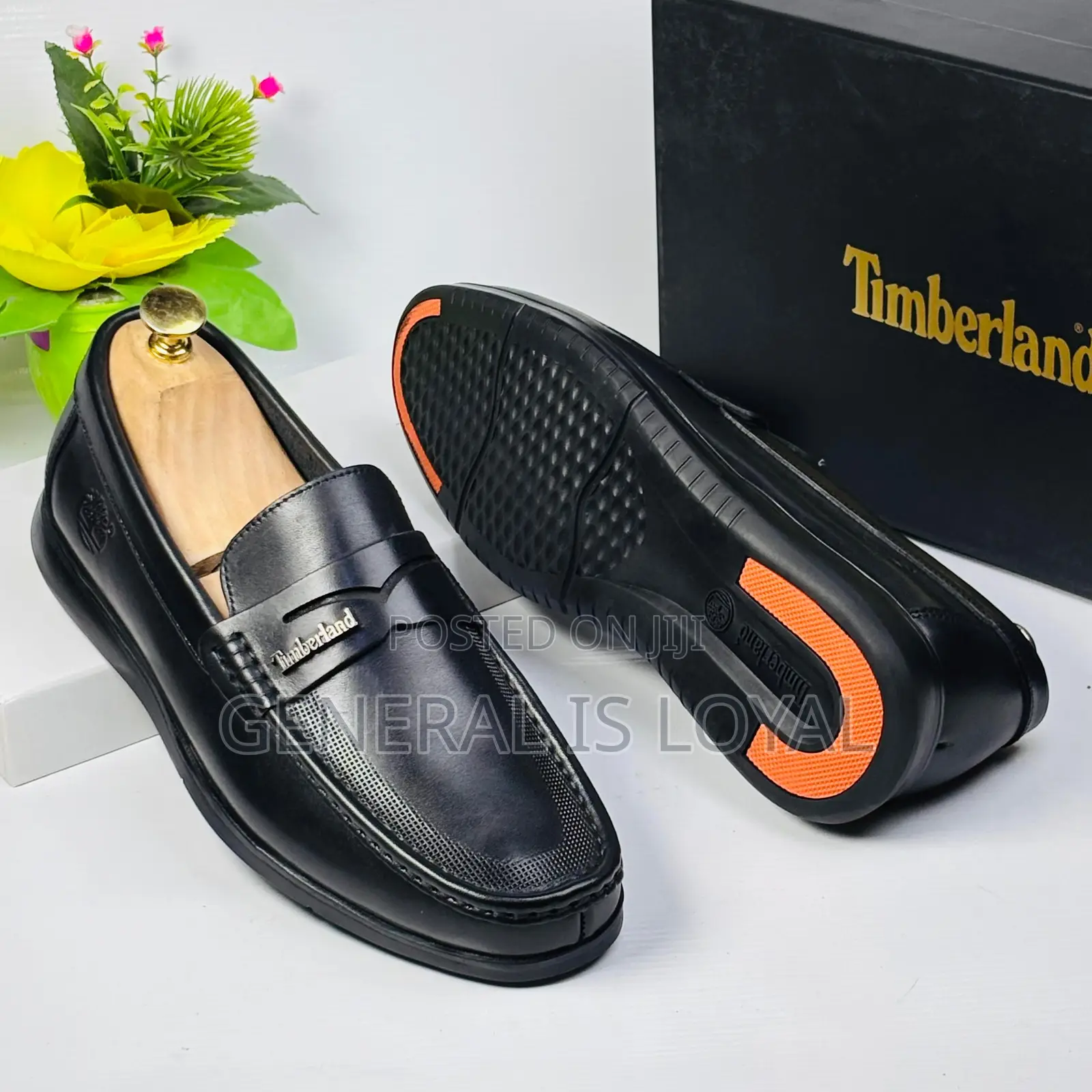 Timberland Black Soft Leather Men’S Loafers