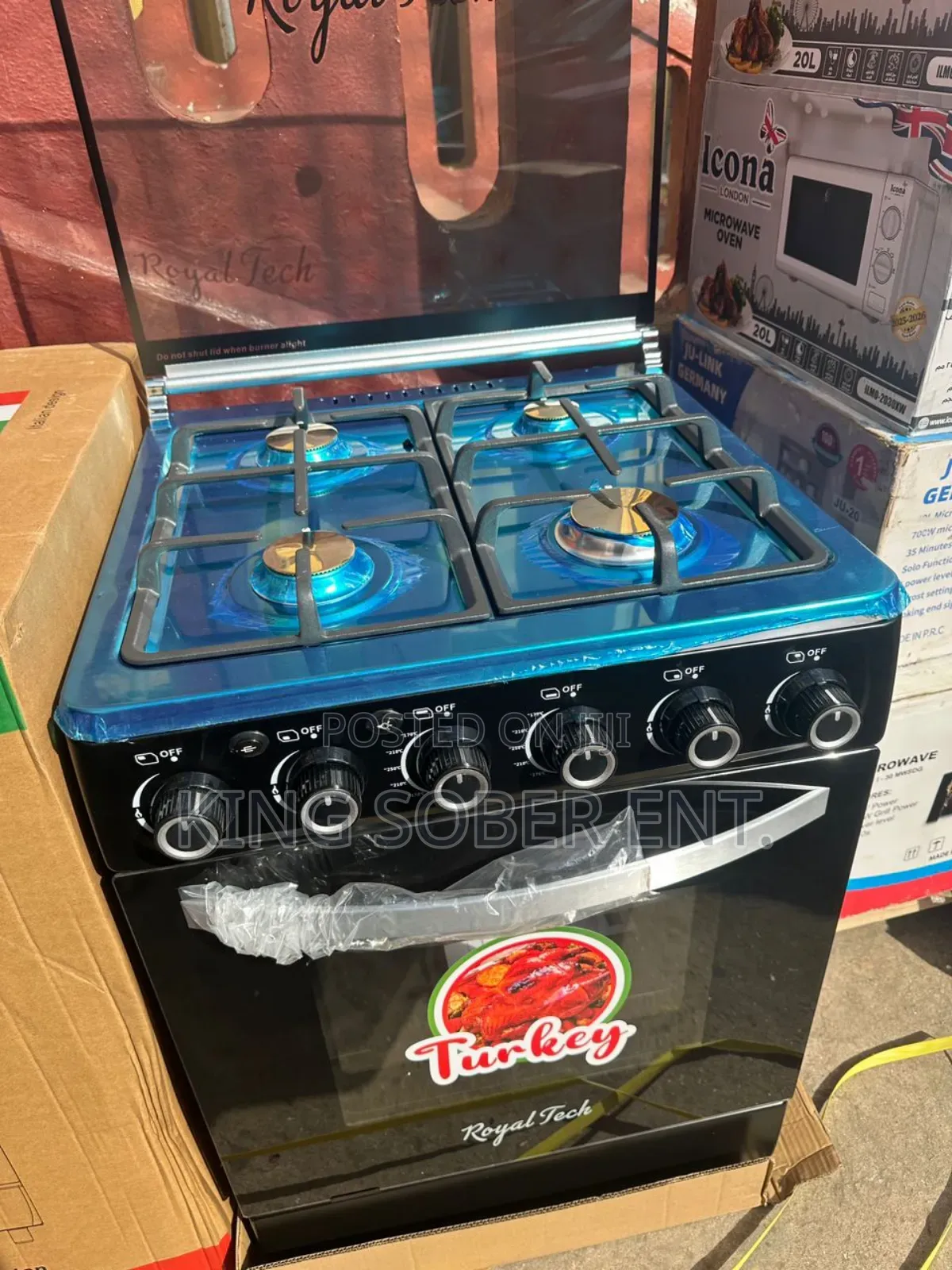 Royal Tech 60*60Auto Ignition Gas Cooker