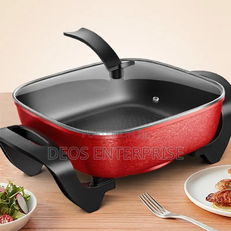 Skillet Electric Cooker With Steamer
