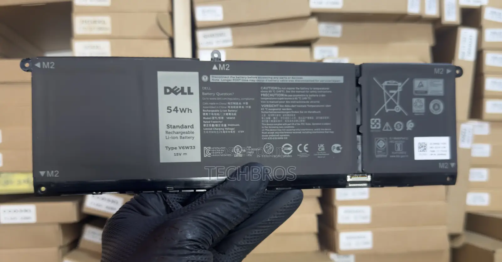 Original Dell Battery V6w33 For Inspiron/Latitude/Vostro