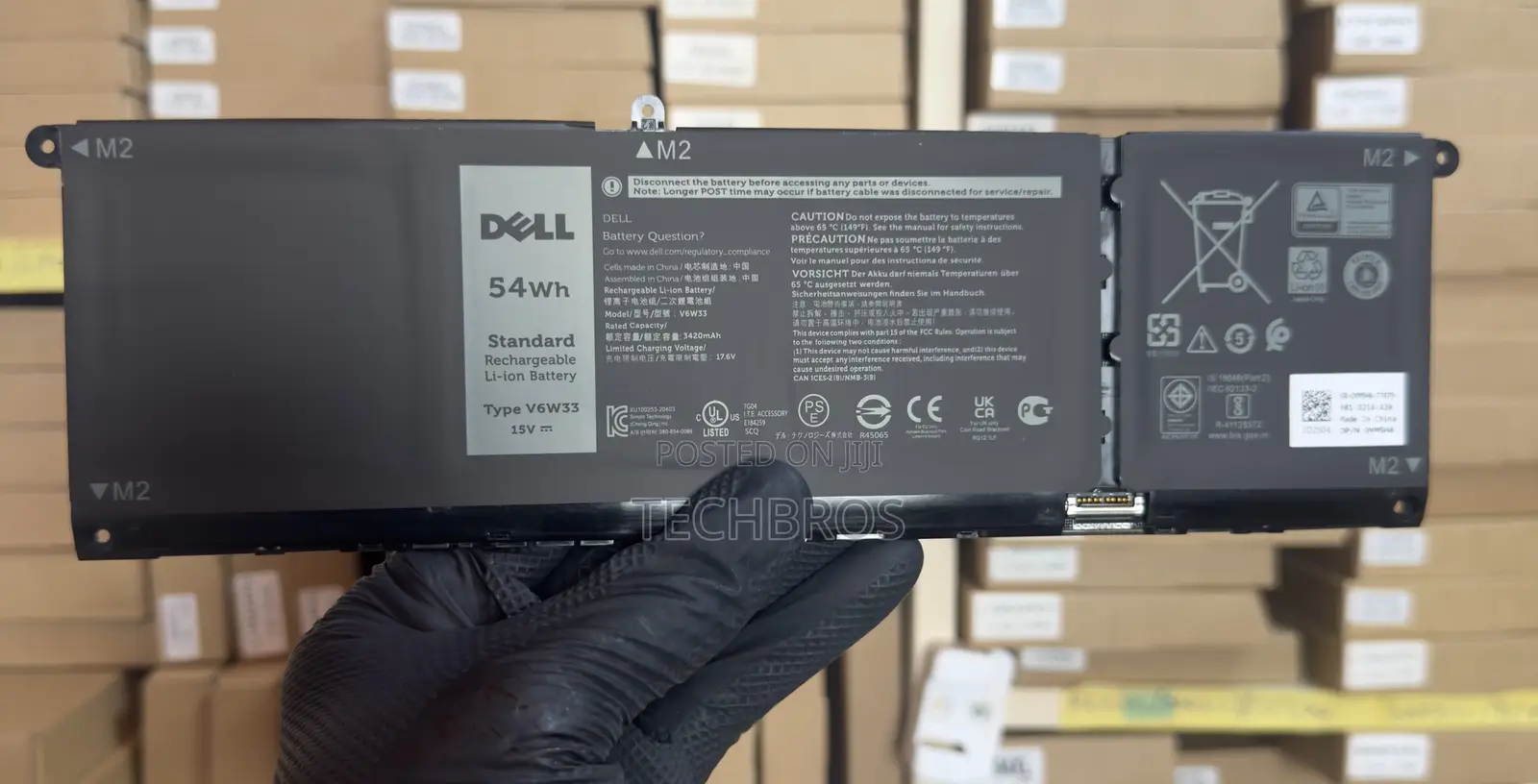 Original Dell Battery V6w33 For Inspiron/Latitude/Vostro