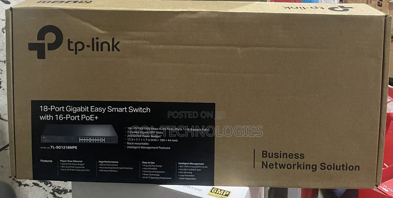 Tp-Link 18-Port Gigabit Easy Smart Switch With 16-Port Poe+