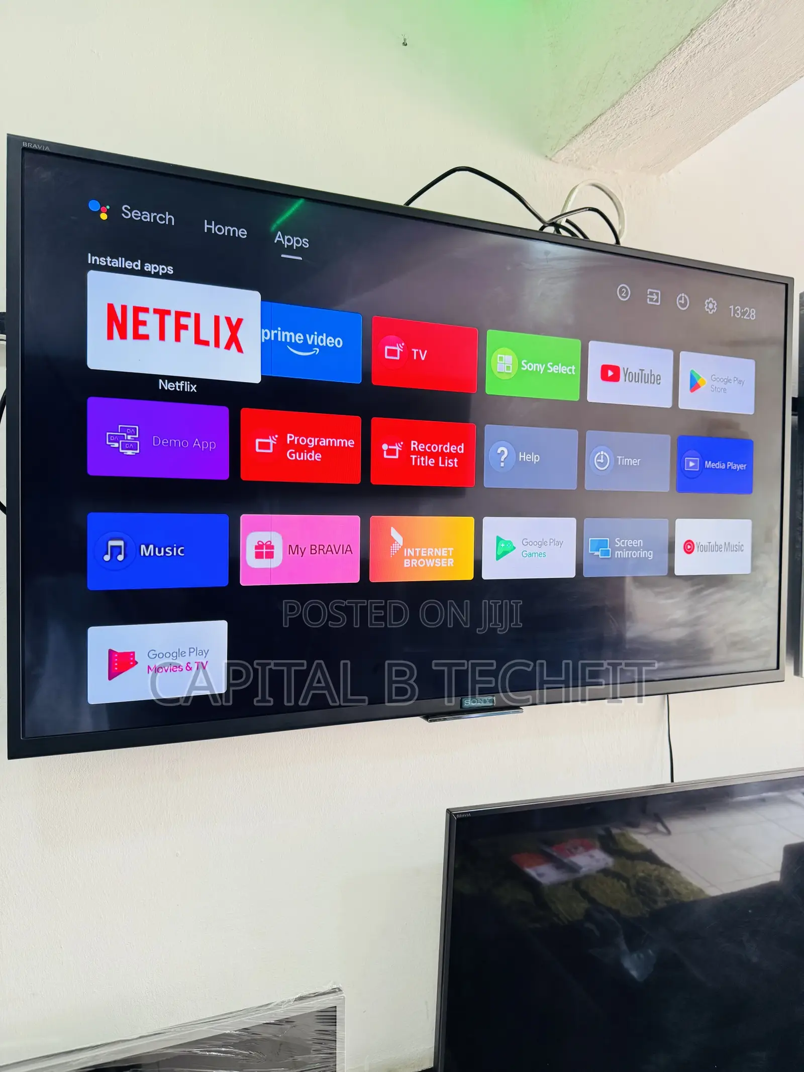 50inches Full Digital Satellite Android Sony TV ( Tiny Line on Screen)