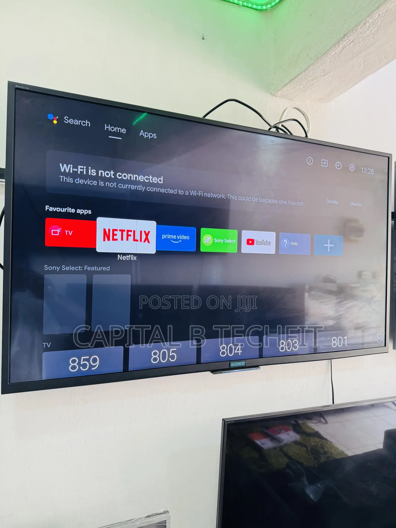 50inches Full Digital Satellite Android Sony TV ( Tiny Line on Screen)