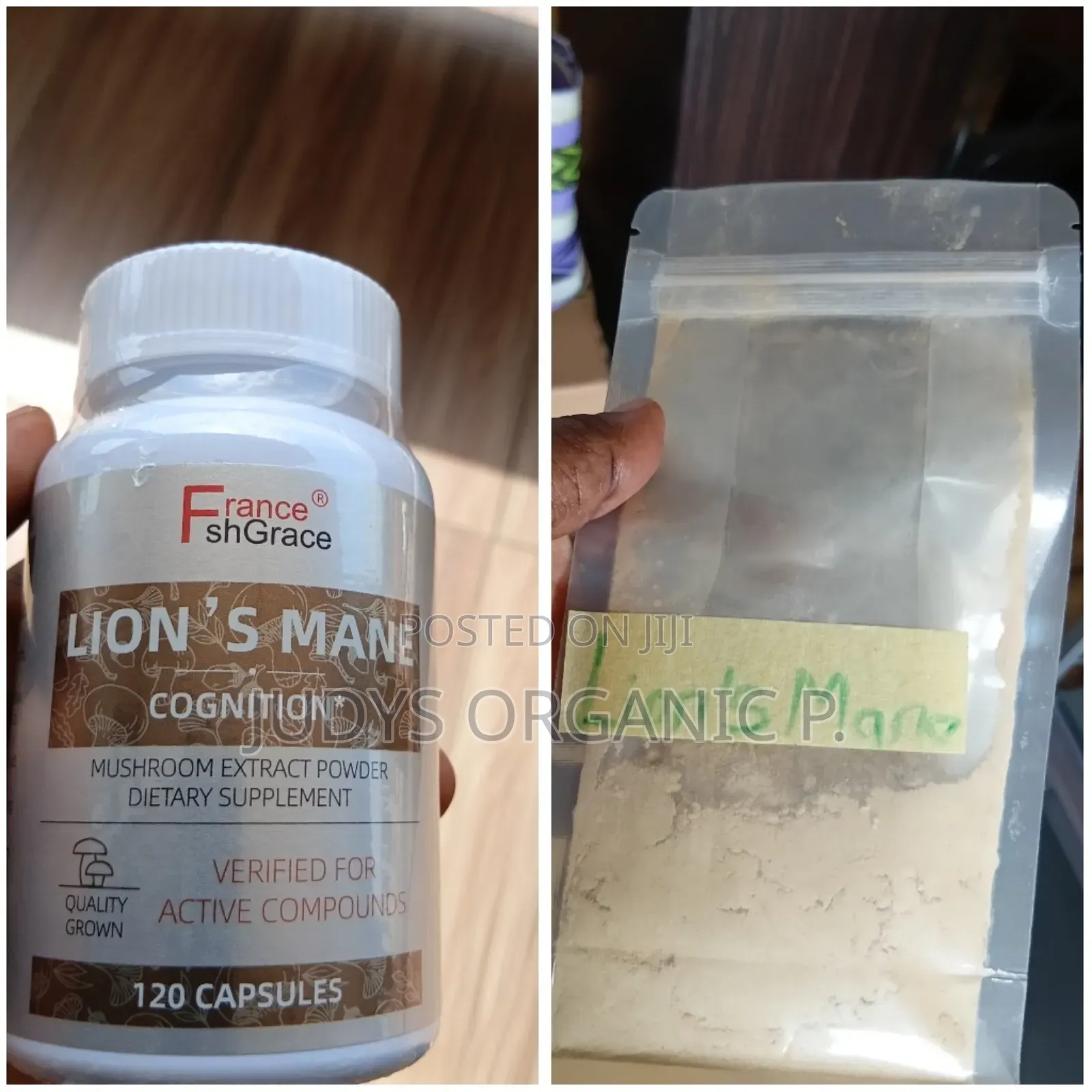 Lion's Mane Powder (100gs) and Capsules( Capsules Ghc300)