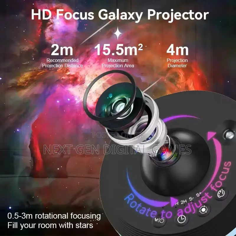 Galaxy and Meteor Projector Night Light 5th Generation