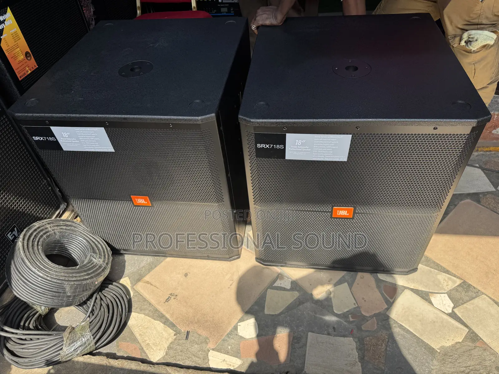 Two JBL Srx718s 18" Passive Subwoofers