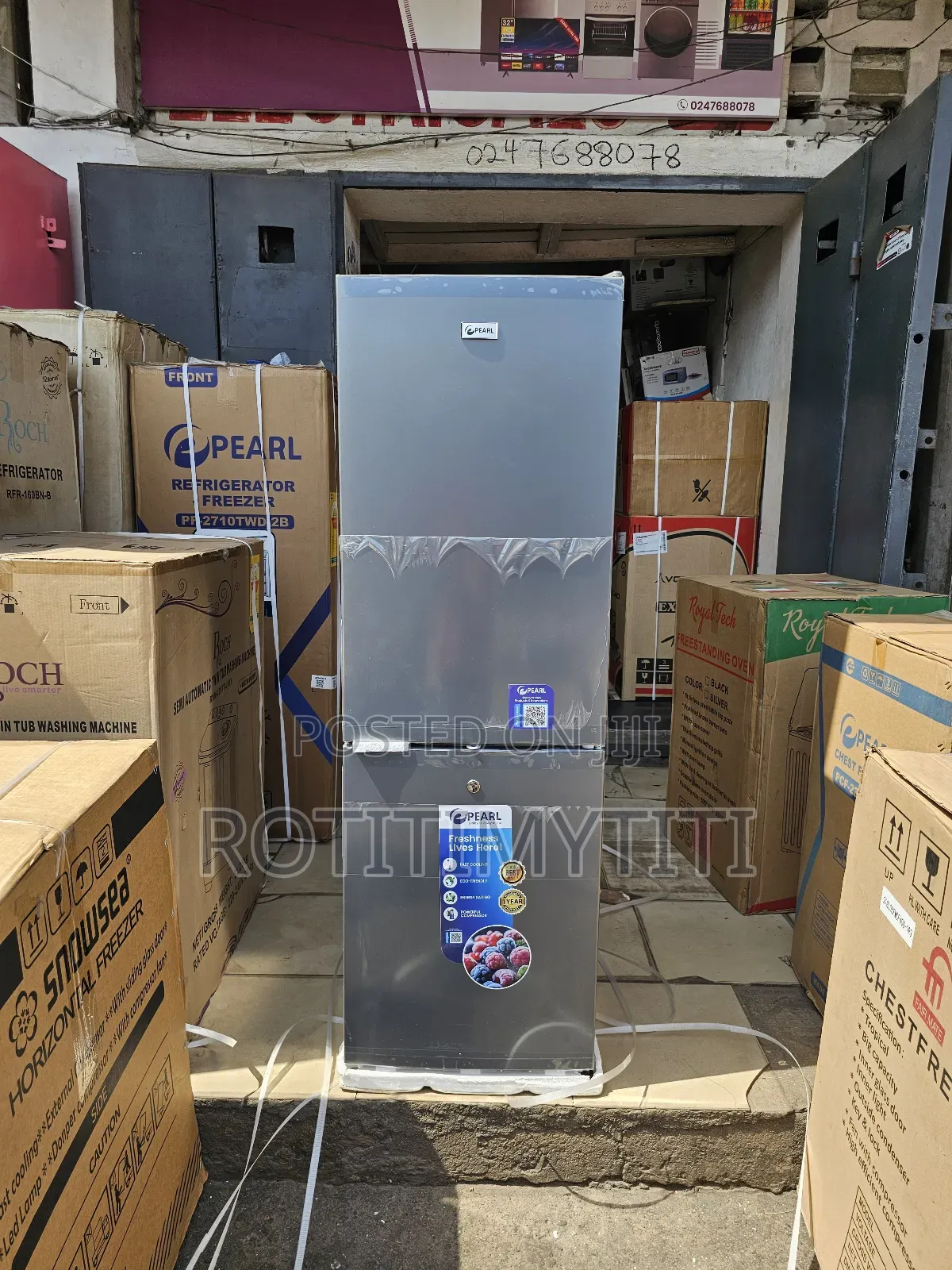 Special Brand Pearl Refrigerator Bottom Freezer 157 Liters