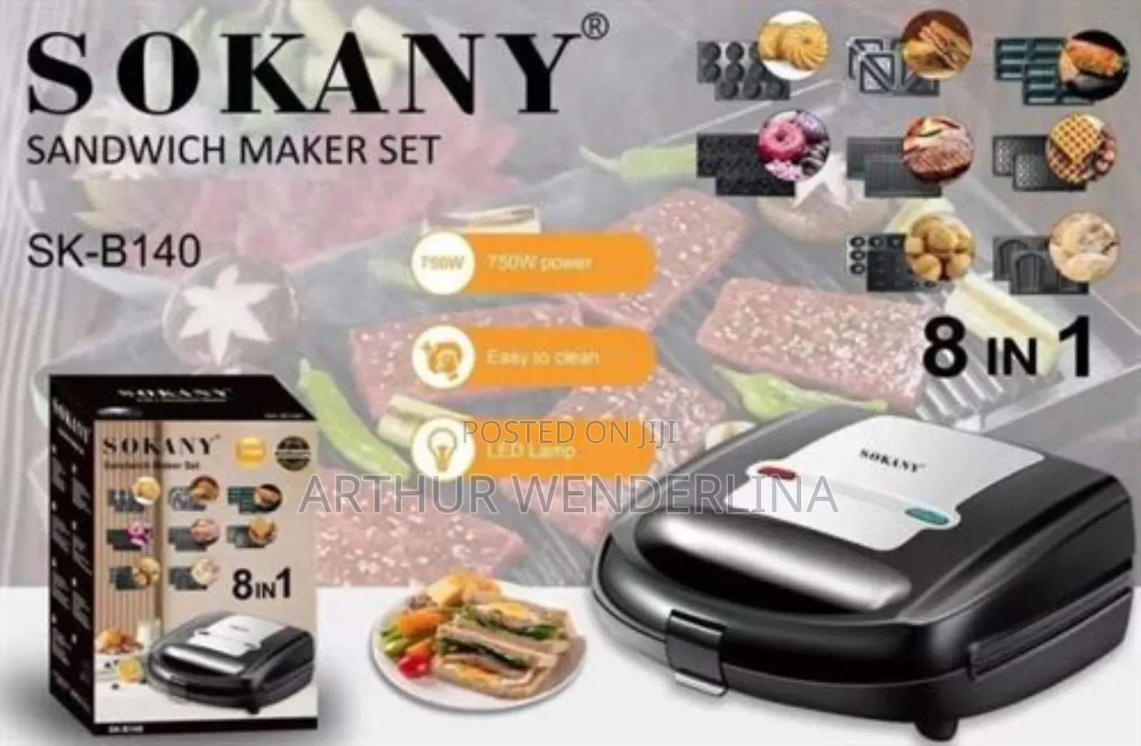 Sokany Sandwich Maker 8 in 1