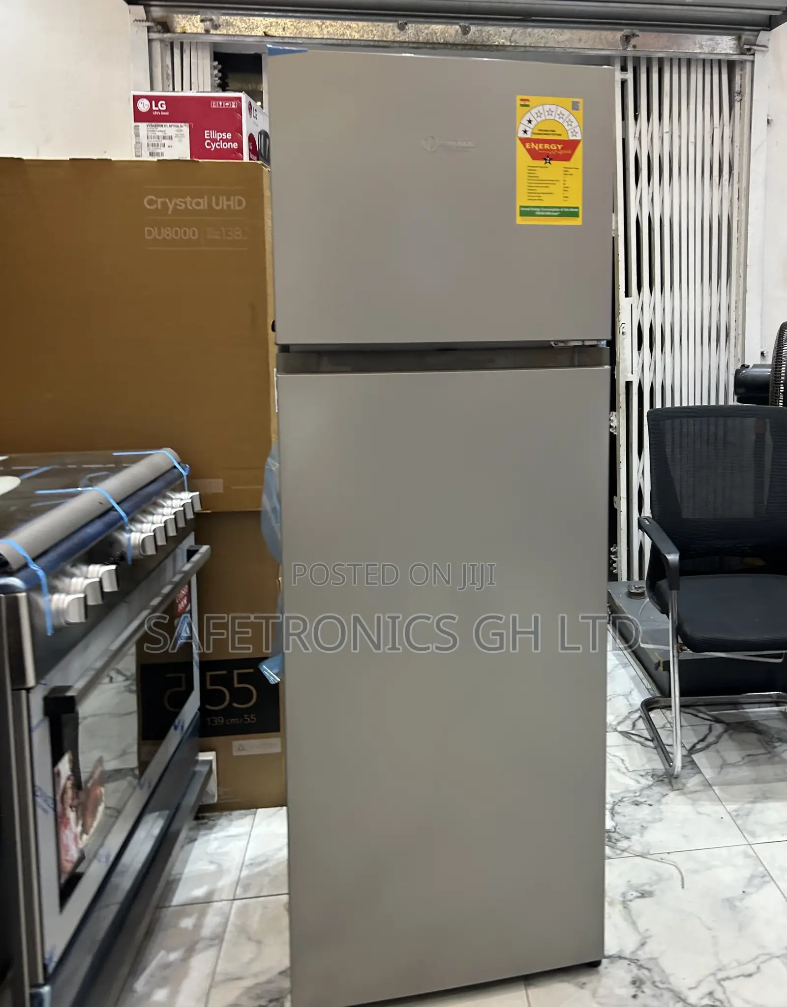 Fast Chilling Top Mount Grey Electric 300 Liters Sigma 2 Doors Fridge