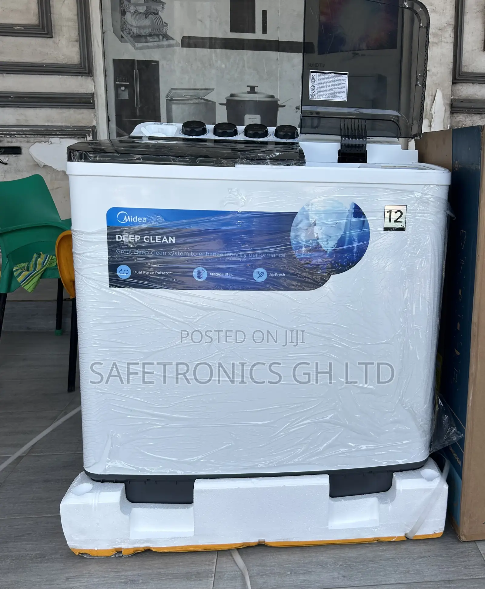 Spin Fast Top Load Semiautomatic Midea 12kg Washer