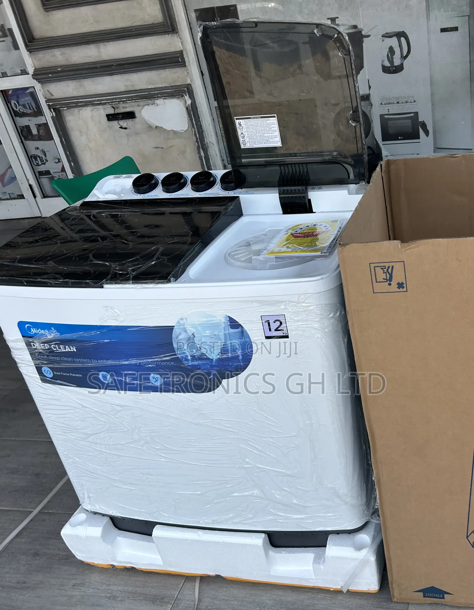 Super Spin Midea Semiautomatic Top Load 12kg Washer
