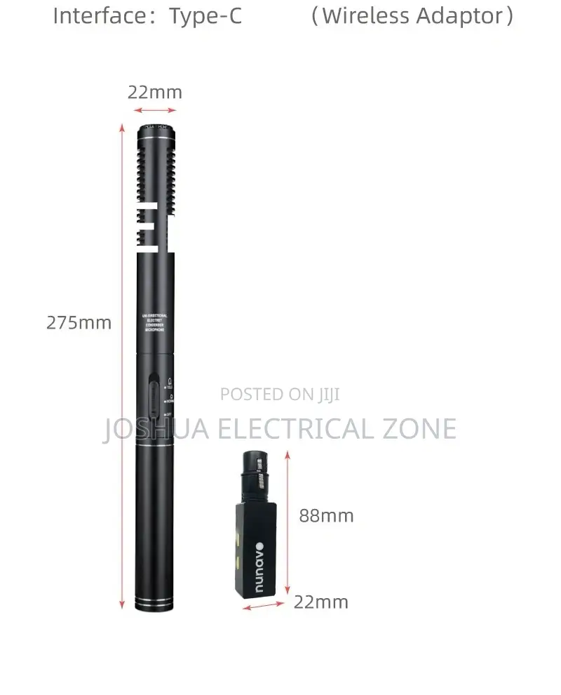 Interview Microphone Wireless for Phones and Type C