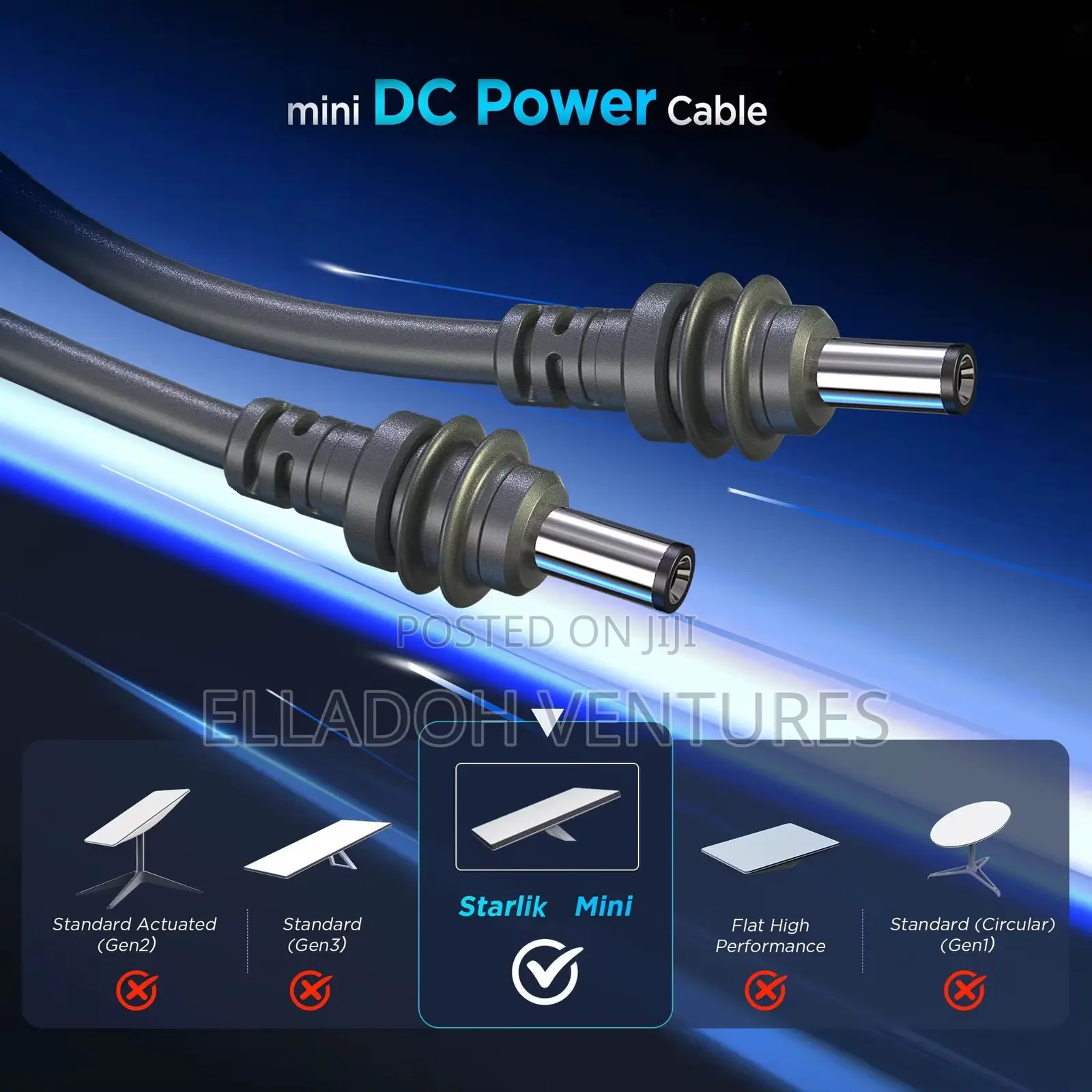 Starlink Mini Dc to Dc 15m Long Cable