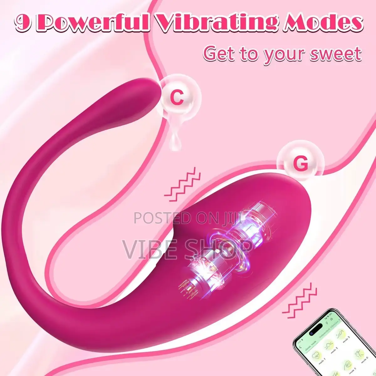 Premium App-Controlled Tadpole Vibrator Egg – Long Distance Wearable