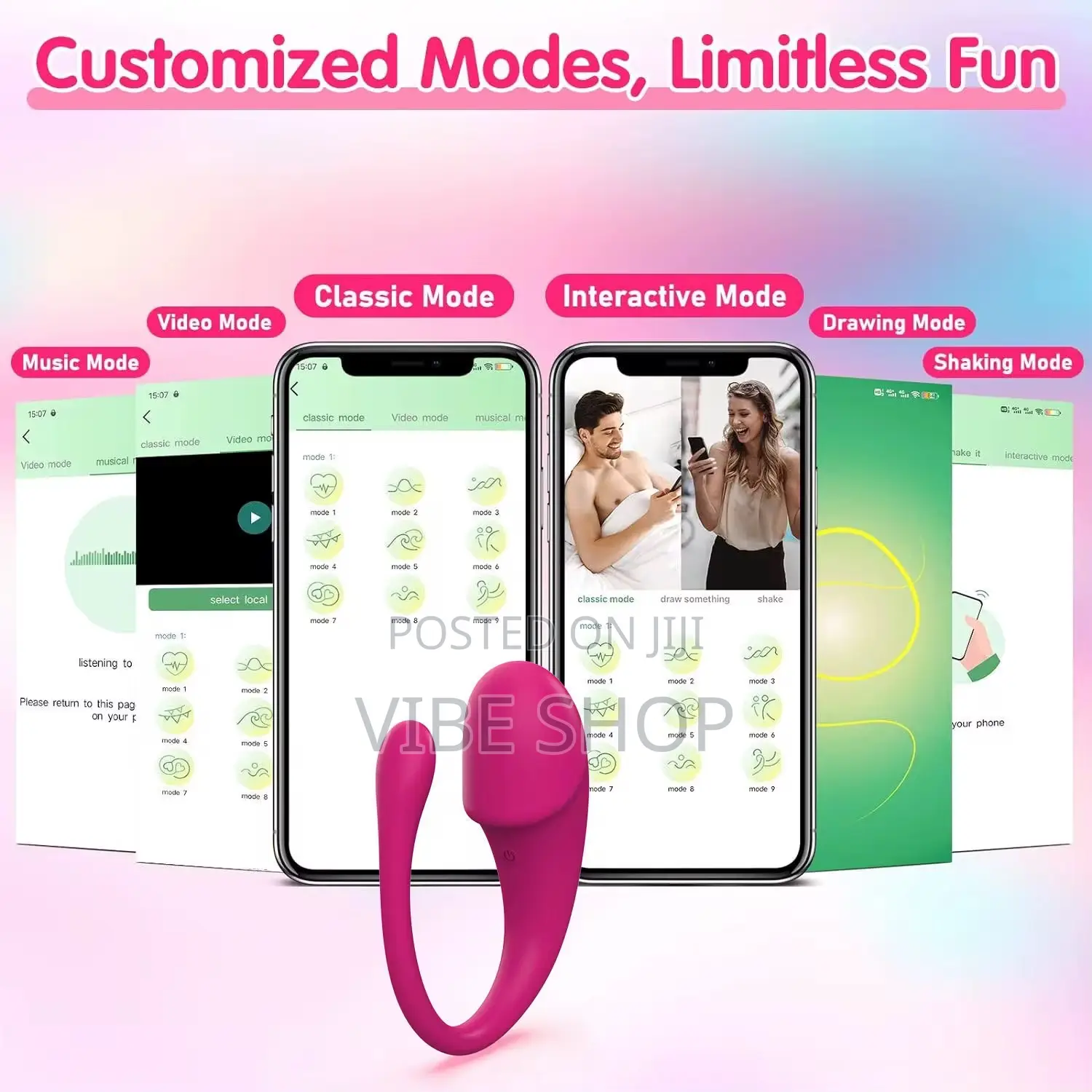 Premium App-Controlled Tadpole Vibrator Egg – Long Distance Wearable