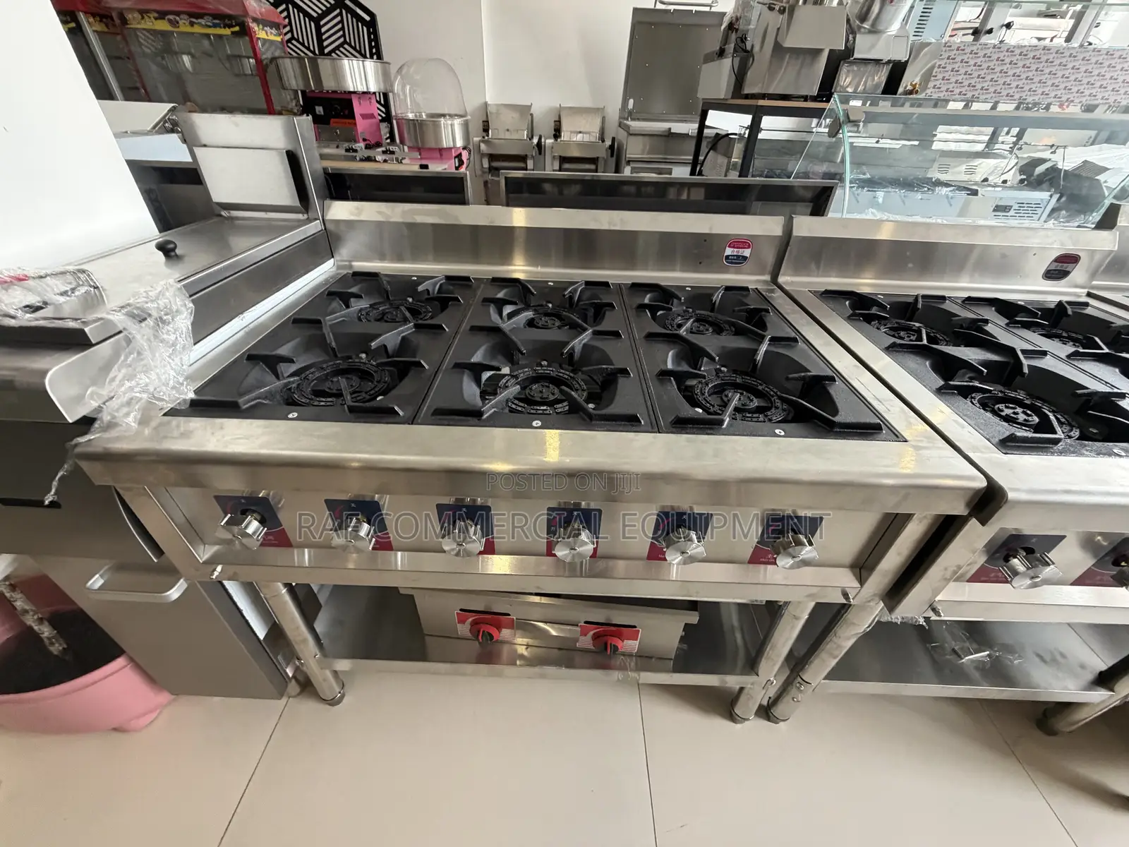 Commercial 6 Burner Gas Stove Cooker