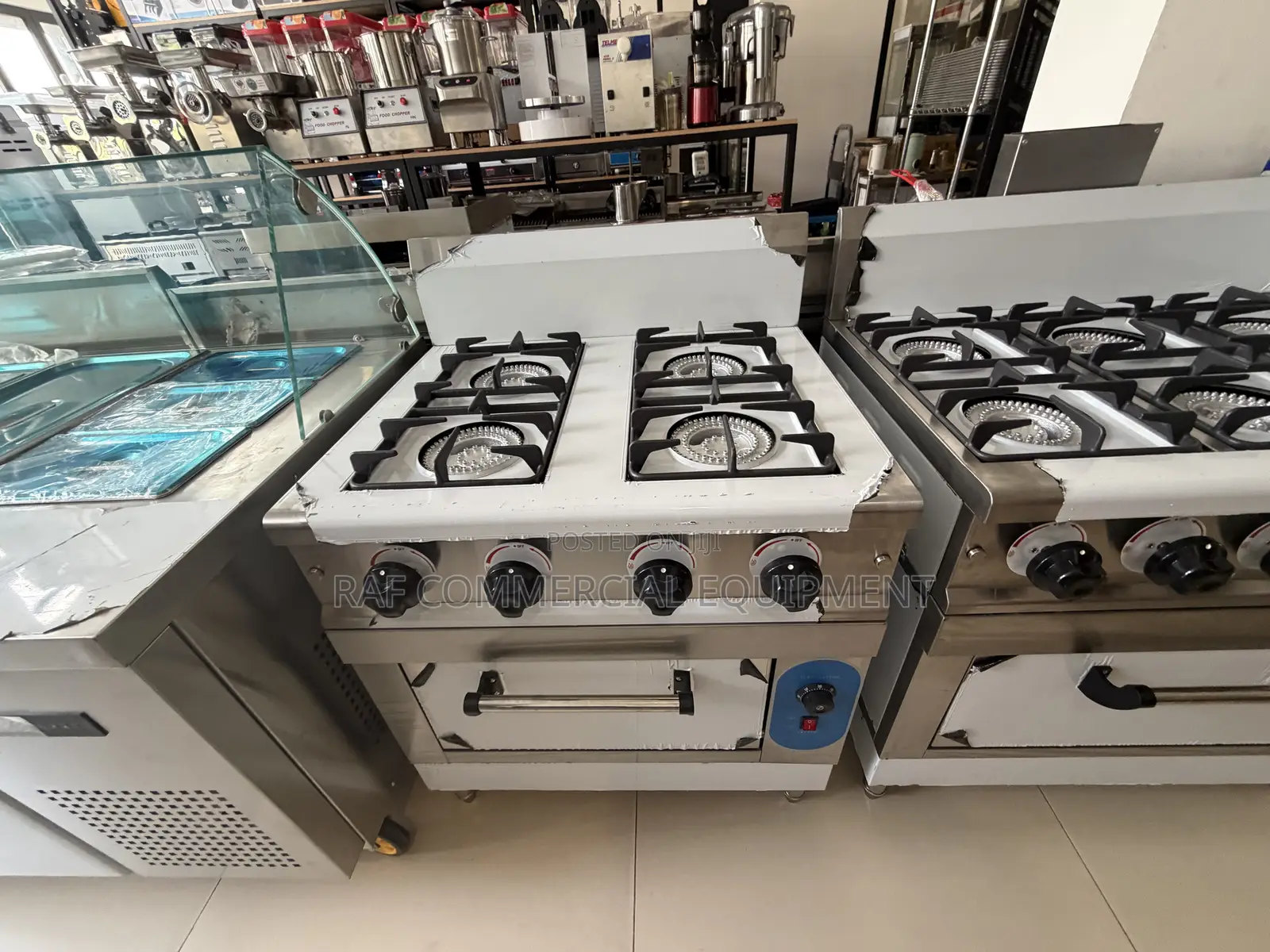 Commercial 4 Burner Gas Stove Cooker With Oven