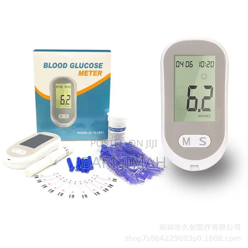 Auto Coding Glucometer Machine + 50 Test Strips and 50 Lancets