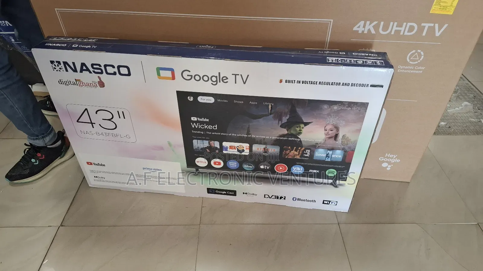 Nasco 43-Inch Smart Google Tv