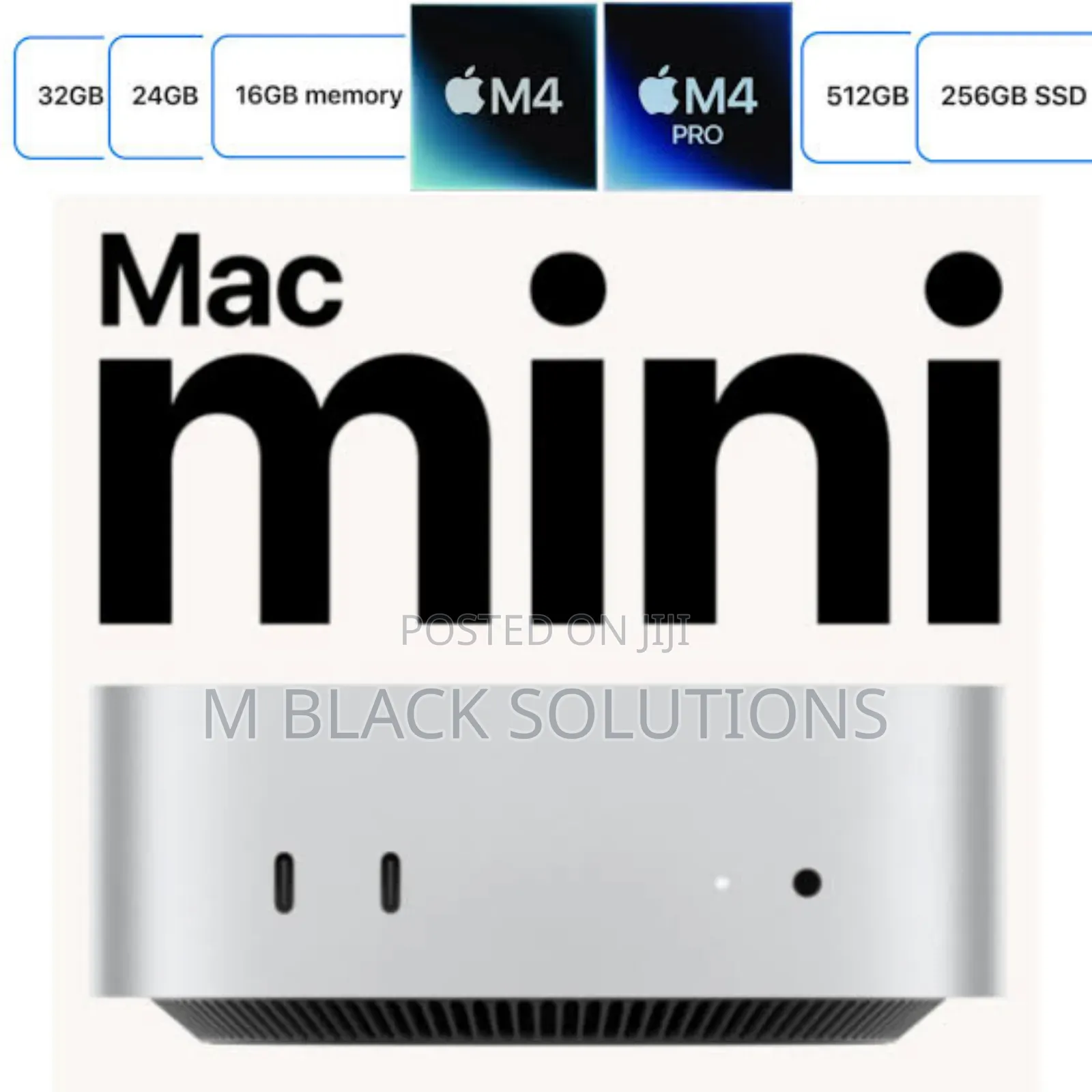 New Desktop Computer Apple Mac Mini M4 24GB Apple M4 SSD 512GB