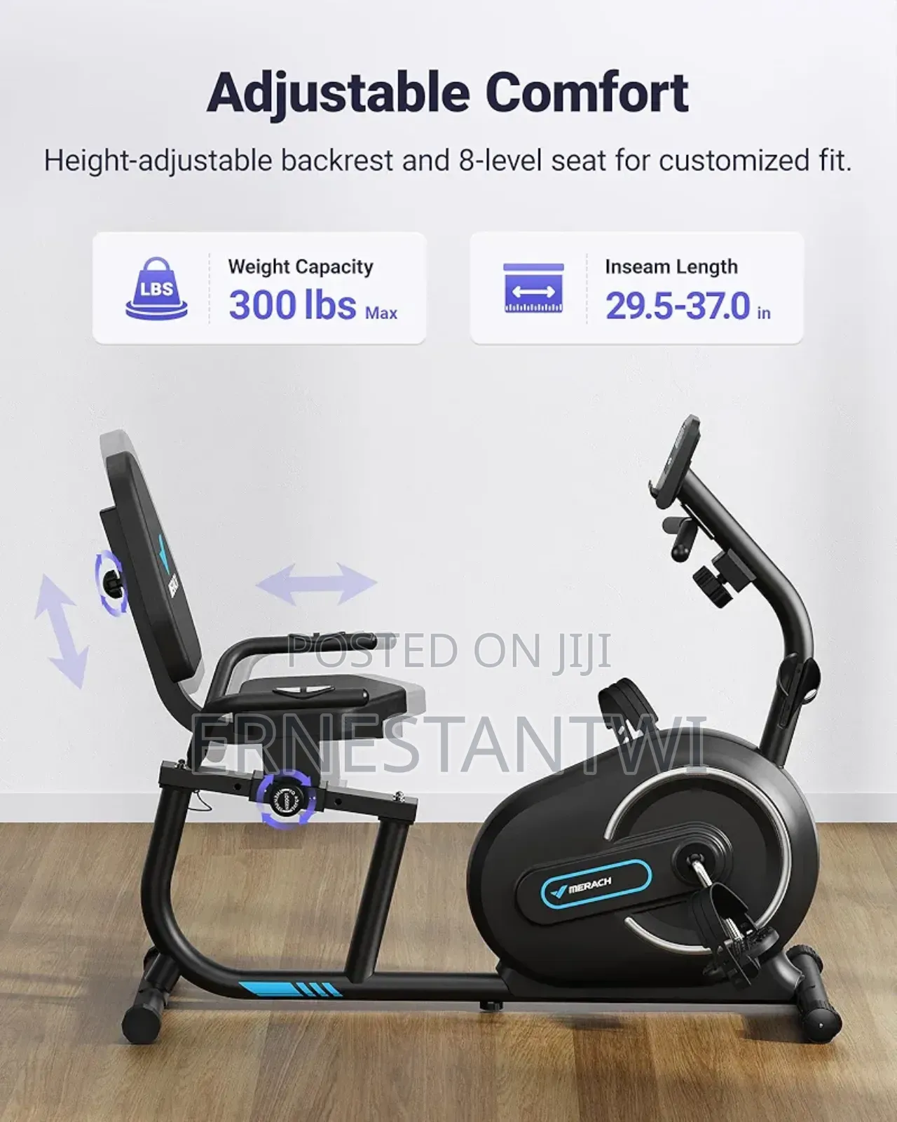 Recumbent Exercise Bike With Bluetooth Connectivity From Merach, Uk