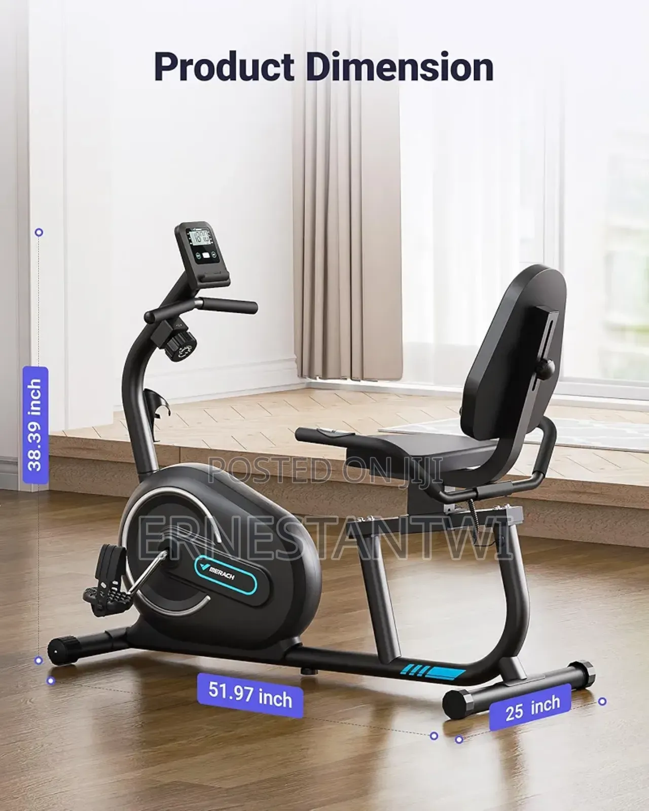 Recumbent Exercise Bike With Bluetooth Connectivity From Merach, Uk