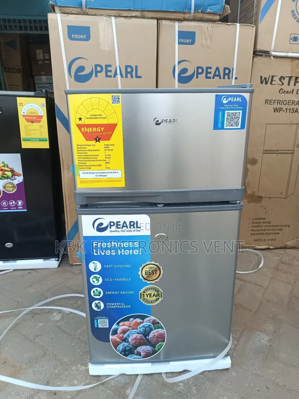 Pearl 80ltr Table Top Double Door Refrigerator