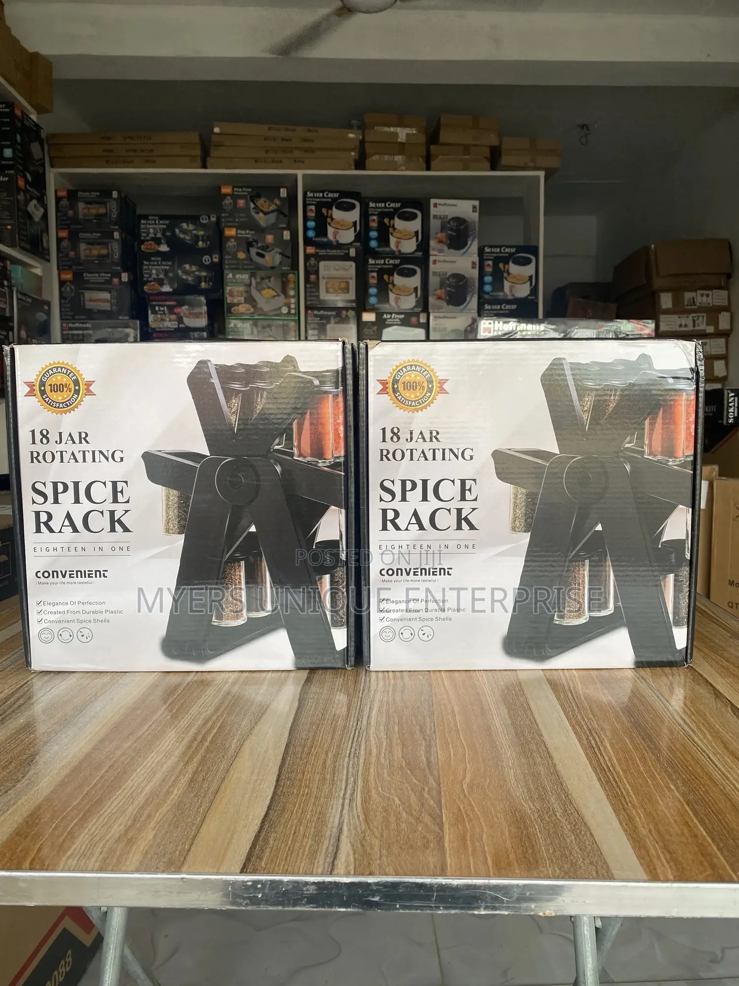 18pcs Rotation Spice Rack