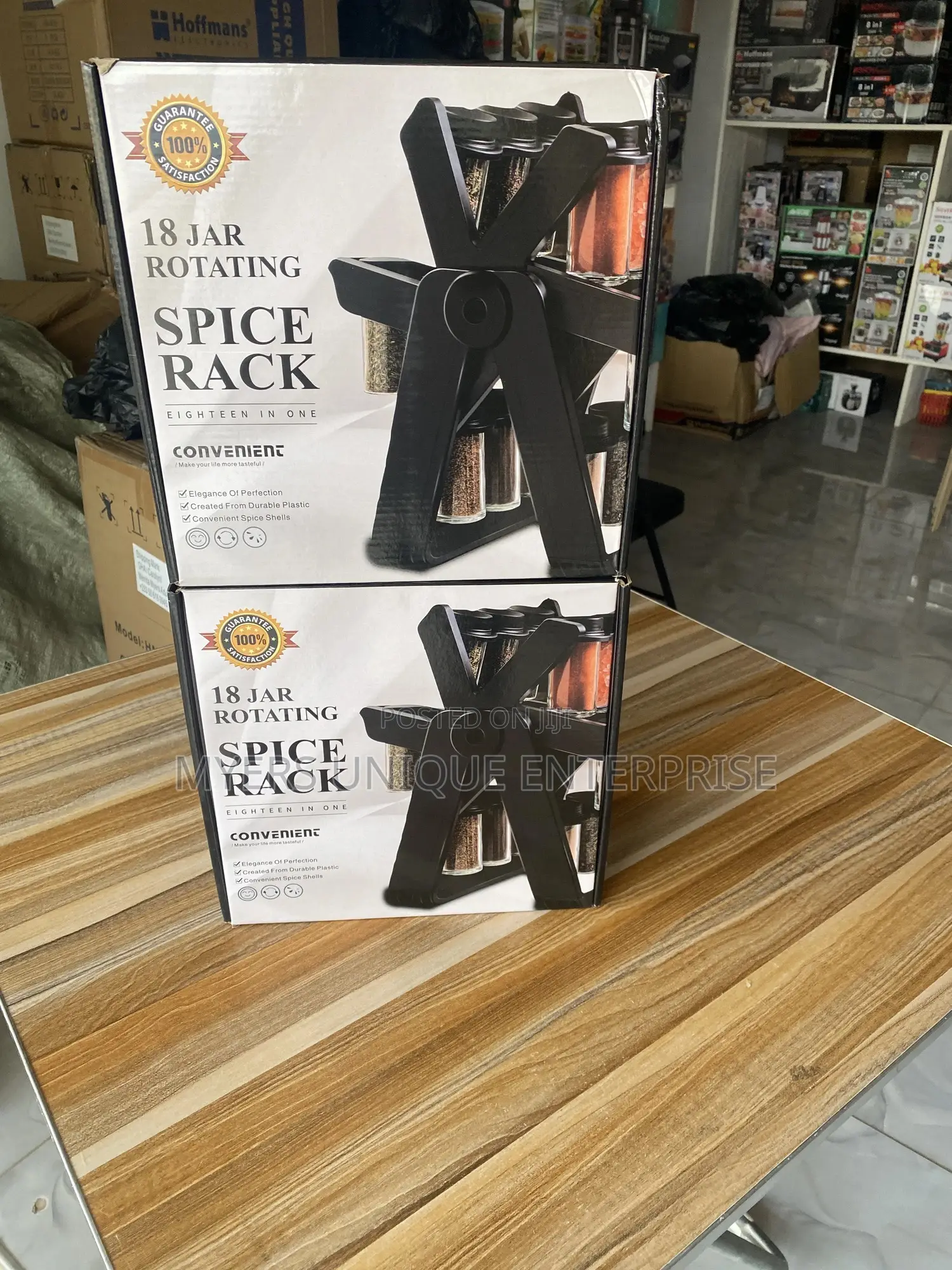 Durable 360 Food Safe Plastic Spice Rack