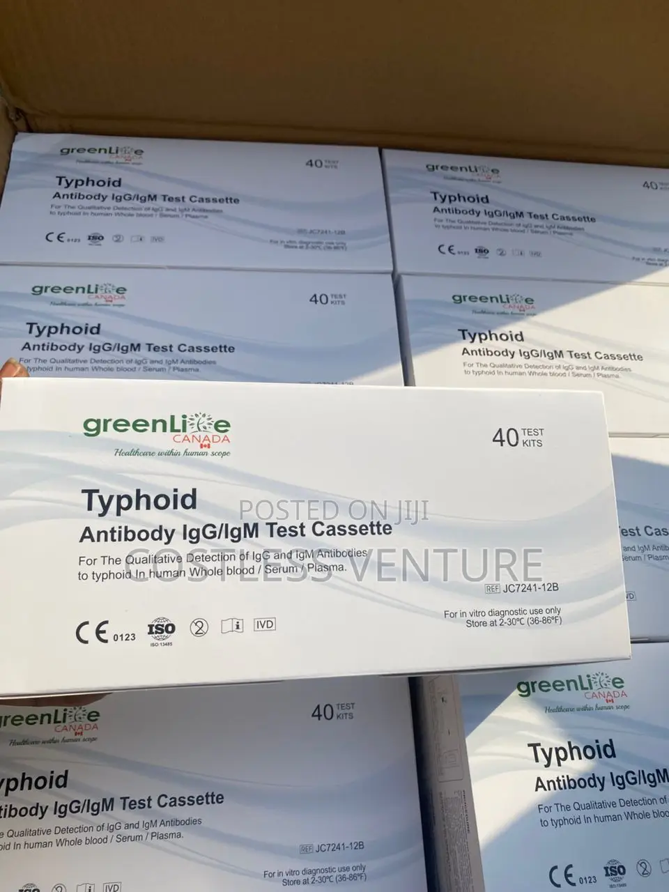Greenlife Typhoid Antibody Test Cassette