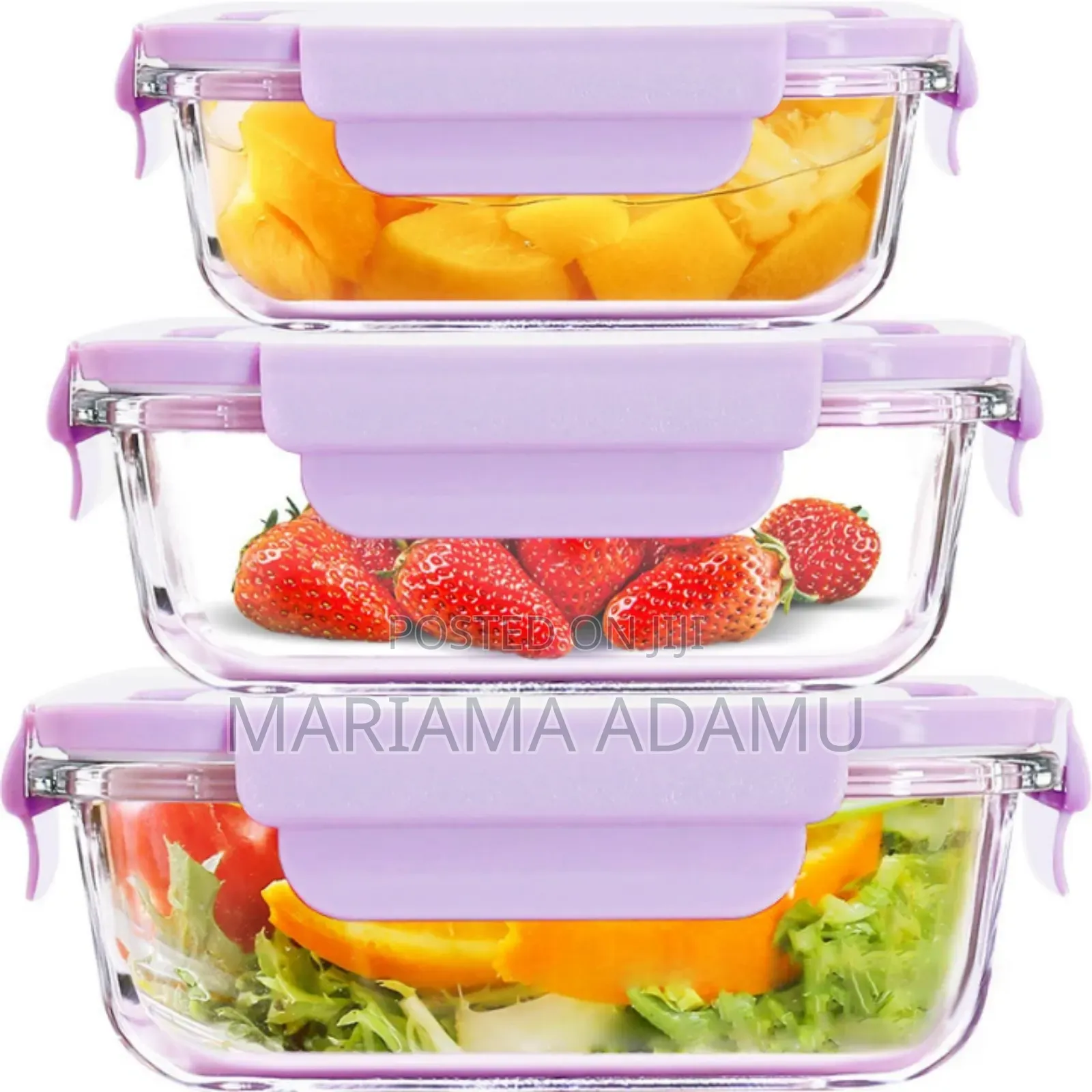3pcs Glass Bowls Set