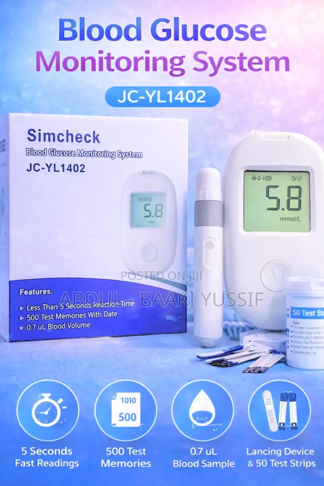 Simcheck Glucometer