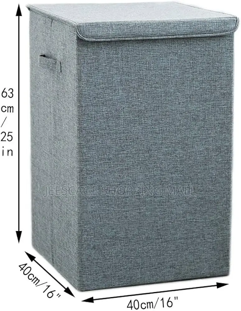 Foldable Luandry Storage Box With Lids, Large Capacity Fabric Clothes