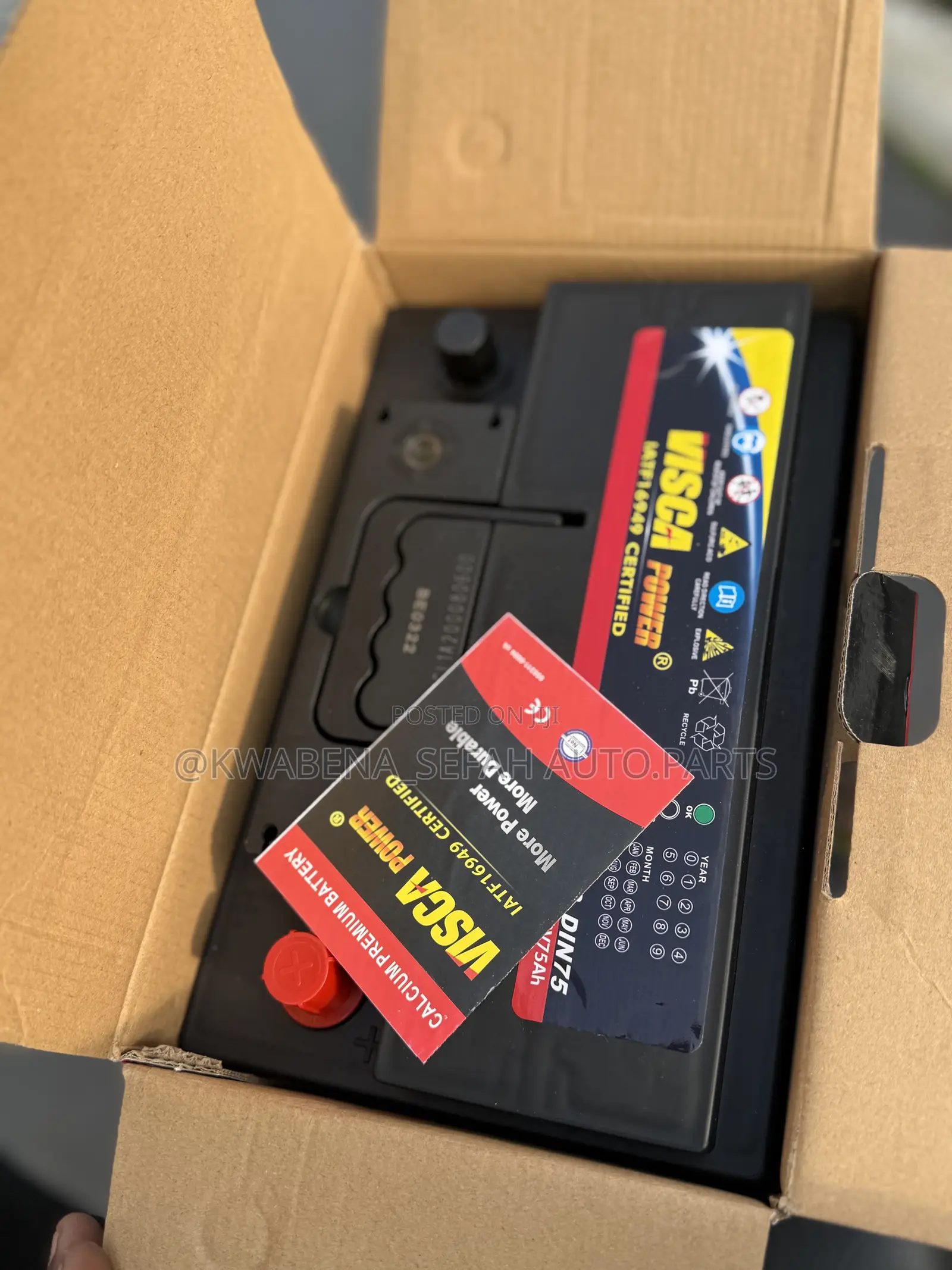 Original Visca Battery 15 Plate Available For All Cars