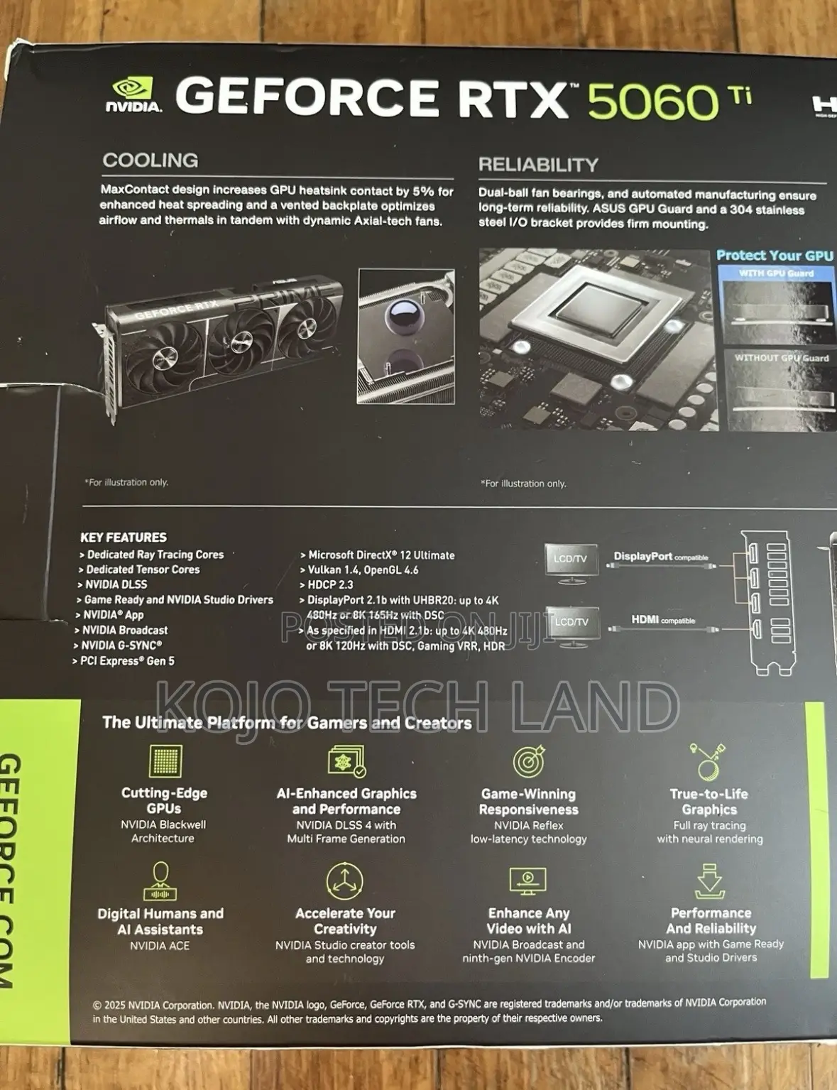 Asus Nvidia Geforce RTX 5060 Ti Graphic Card 16gb Gddr7