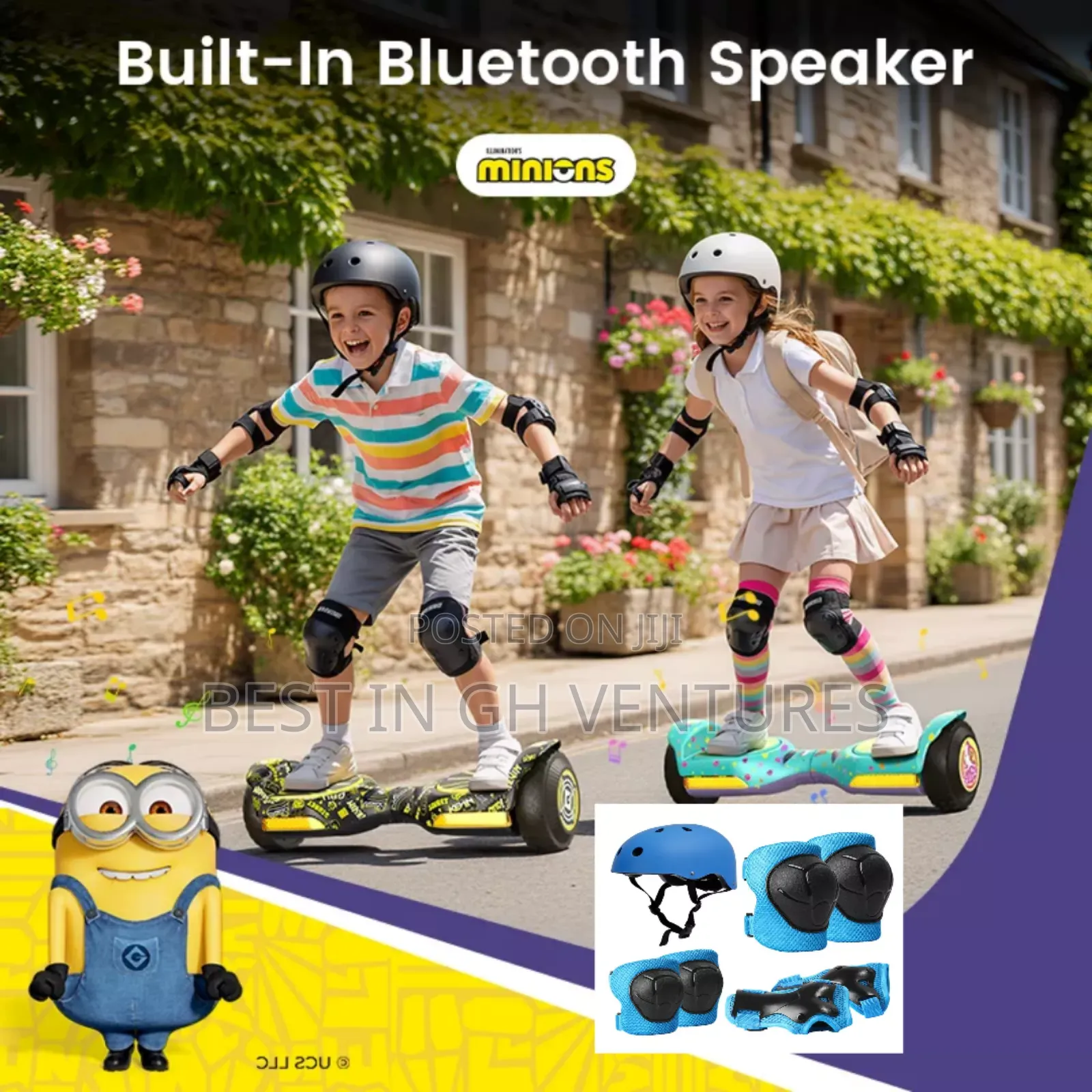 Hoverboard (Best Gift for Children) With Protective Gear