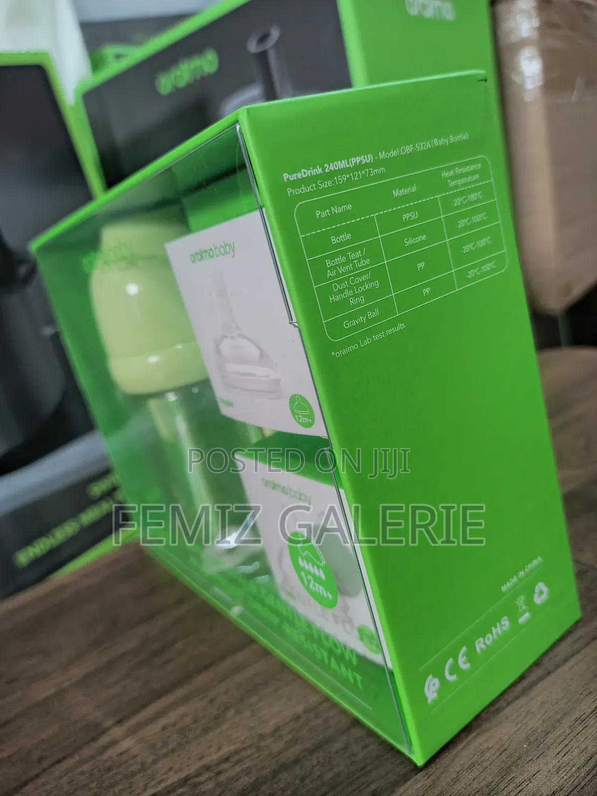 Oraimo Puredrink 240 240ml Ppsu Baby Bottle