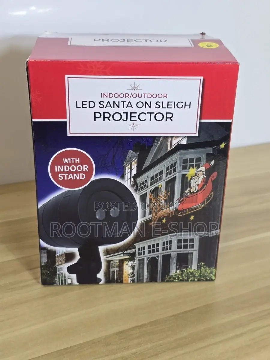 Led Animated Santa on Sleigh Projector Christmas Lightshow Decoration