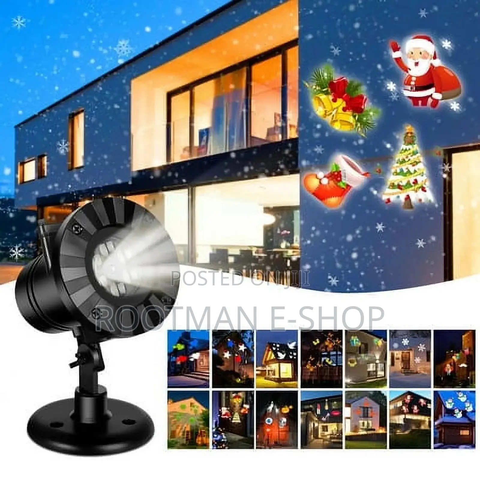 Led Animated Santa on Sleigh Projector Christmas Lightshow Decoration
