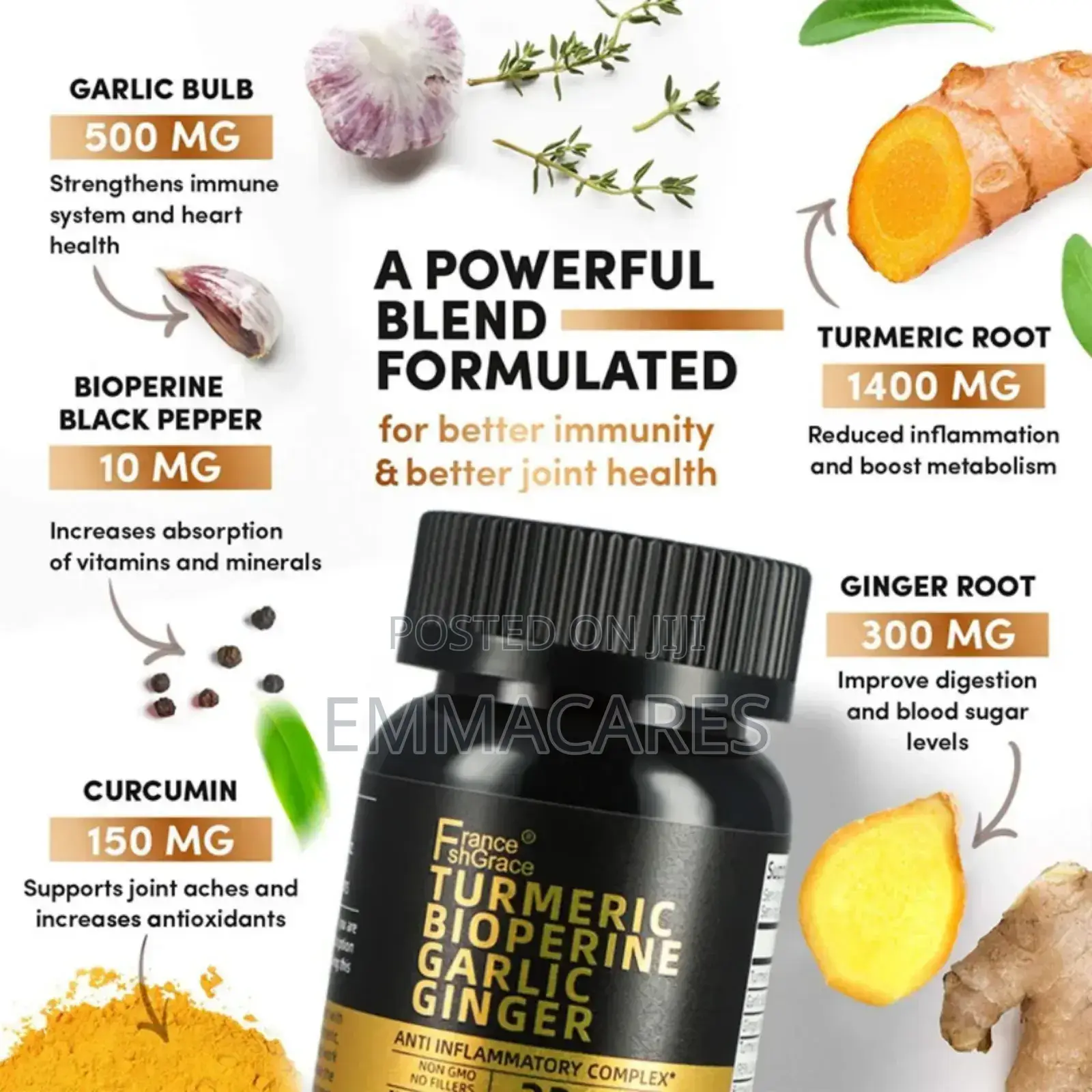 Organic Complex Tumeric, Curcumin