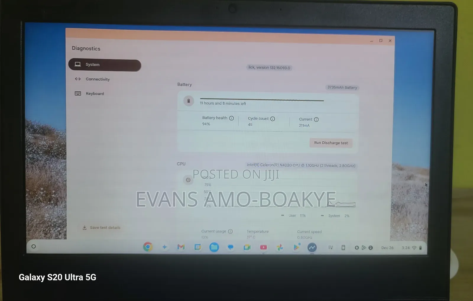 Laptop Lenovo Ideapad 3 4GB Intel Celeron SSD 60GB