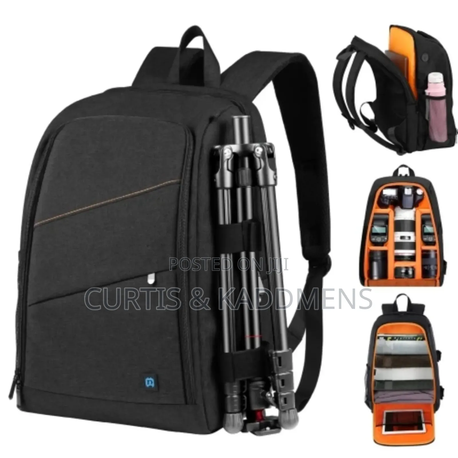 Camera Bag With Partitions and Laptop Space