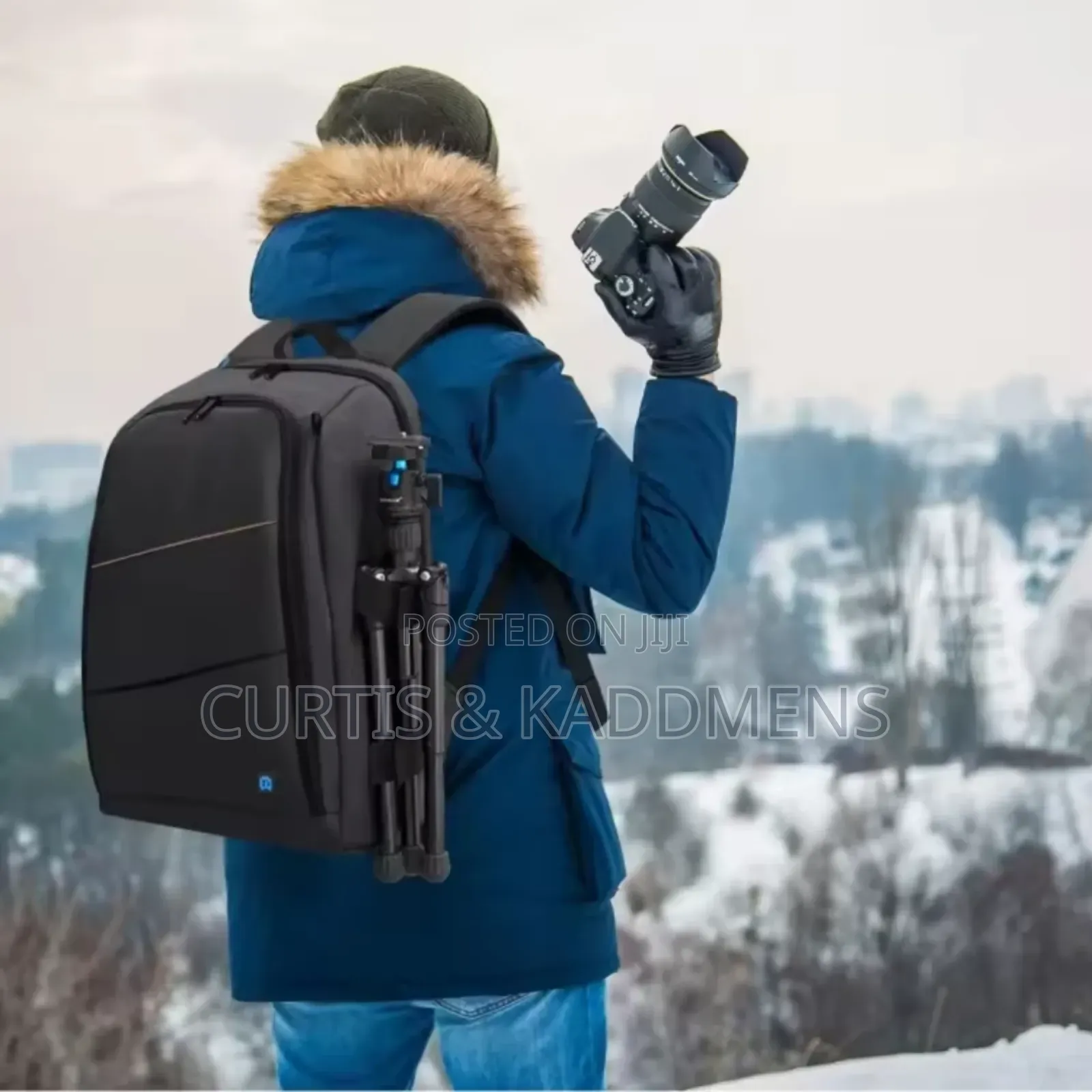 Camera Bag With Partitions and Laptop Space
