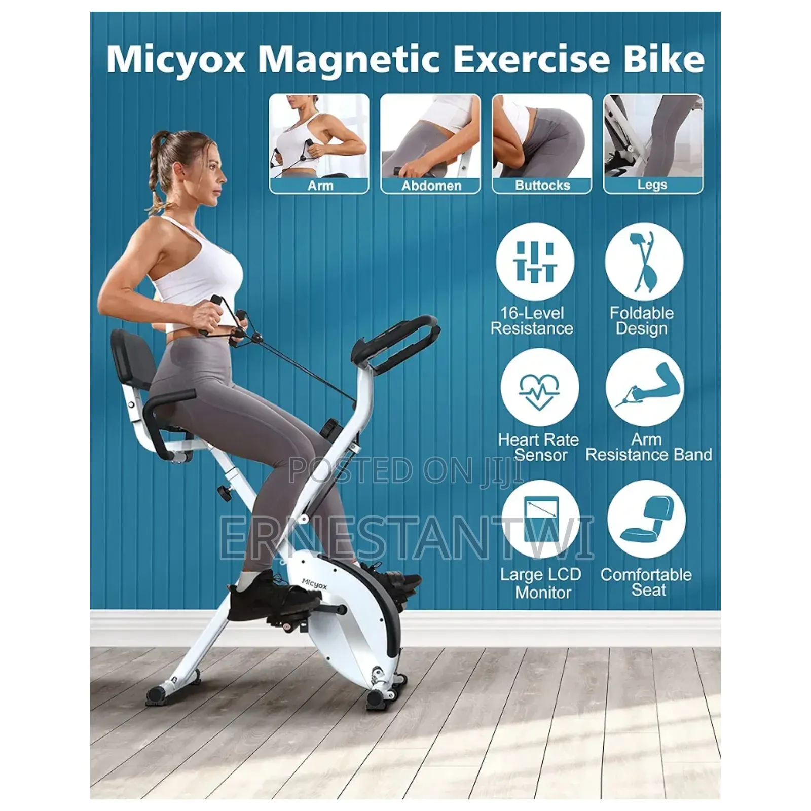 Fodable Exercise Bike From Micyox, Uk