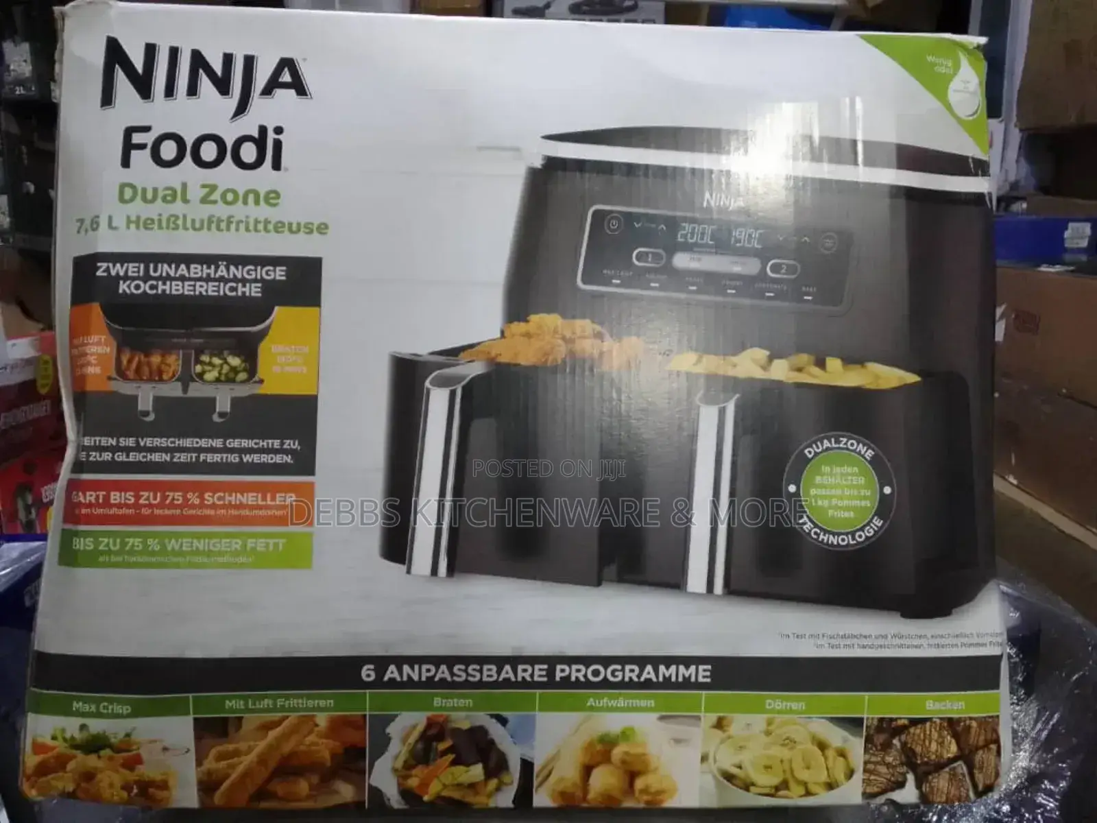 7.5litre Ninja Foodi Nonstick Dual Air Fryer Germany