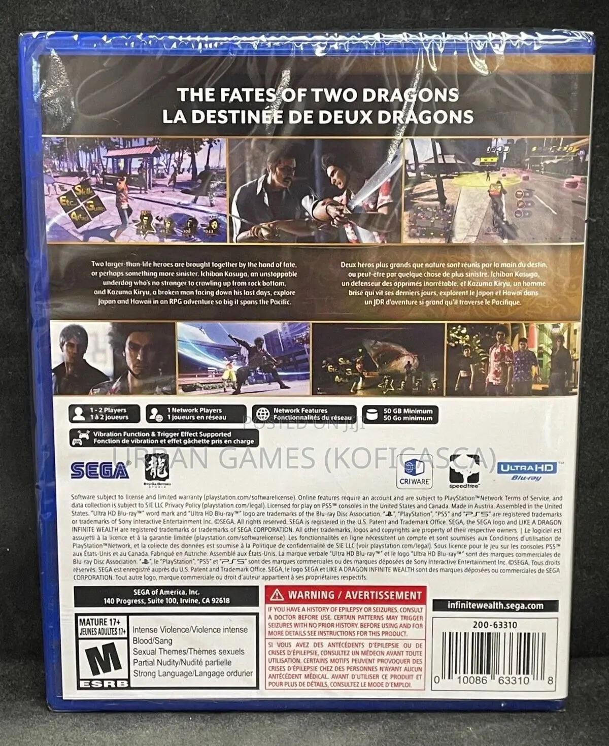 Like a Dragon Infinite Wealth Ps5 Sealed