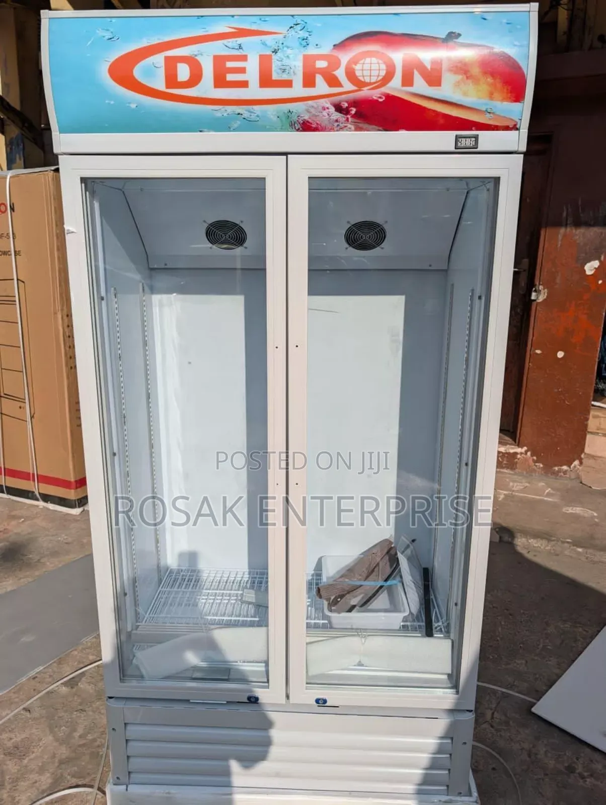 Delron 553 Liters Side By Side Display Fridge